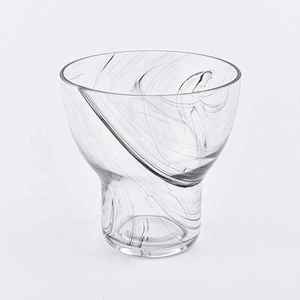 8oz 10oz Crystal glass tea light candle holder home decoration