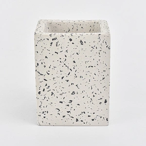 toothbrush holder and soap dispens concrete bathroom accessories set