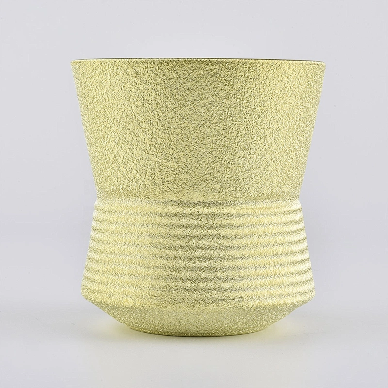 luxury ceramic chrome candle holders