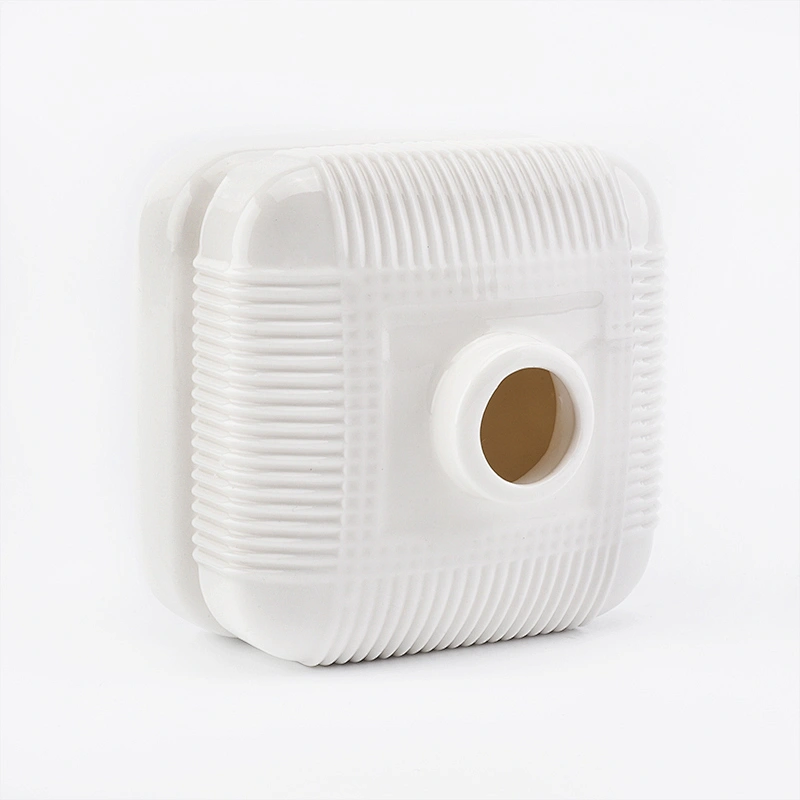 400ml Luxury square ceramic reed diffuser bottles for home decorations