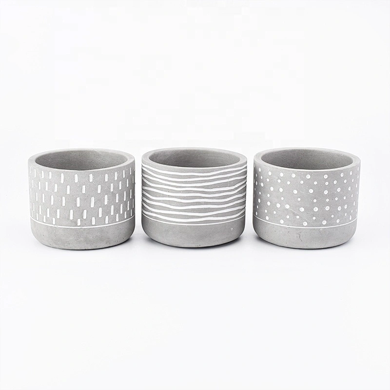 400ml Round votive Concrete Candle jar supplier