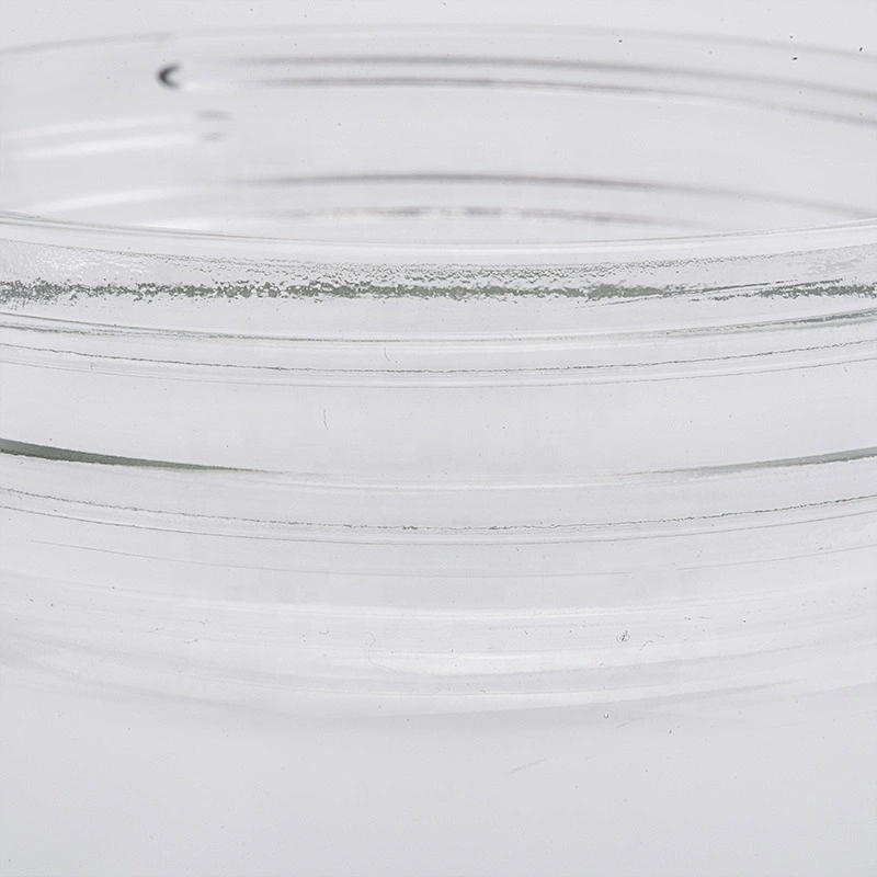 14oz hot selling transparent glass candle jars for home decorations candle containers