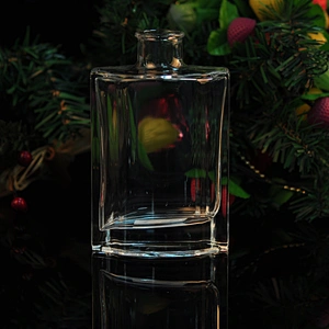 4oz square transparent high-white glass diffuser bottles fragrance bottles for home decorations
