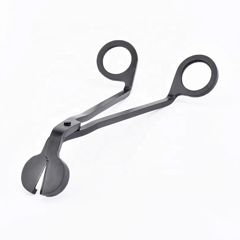 home decor customized stainless steel black candle scissors wick trimmer