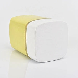 6oz 8oz 10oz Sunny gold square decorative candle ceramic jars