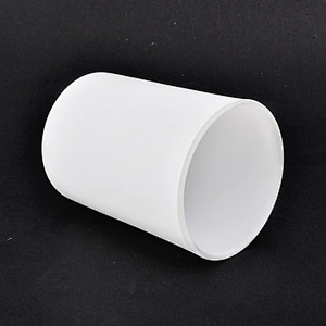 China 350ml Matte White Glass Candle Jar For Home Decoration