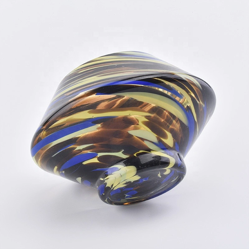 10oz 16oz Luxury custom iridescent glass jar candle container
