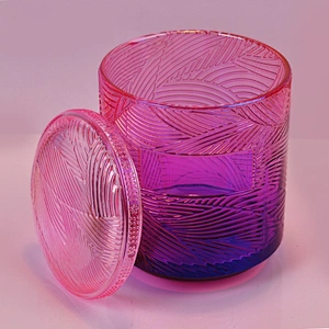 10oz Restaurant Custom tealight oval glass jar with lid candle