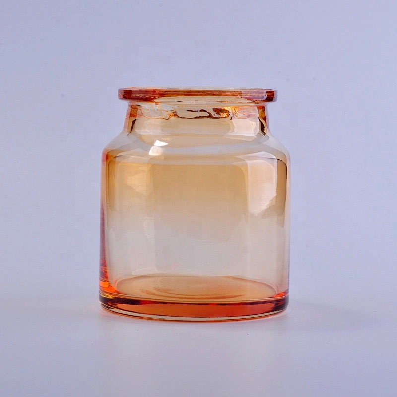 Wholesales colorful crystal luxury glass candle container 10oz 20oz