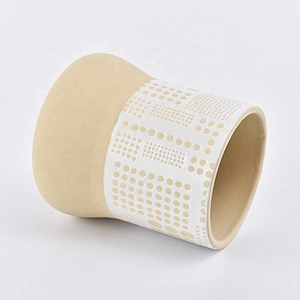 Elegant glazed tealight candle holder home decoration