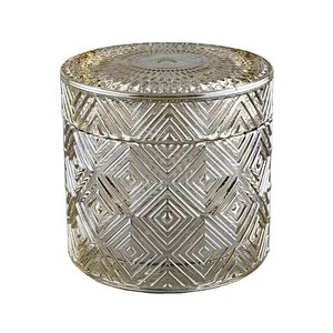 10oz 16oz Bulk custom empty candle glass jars and lid