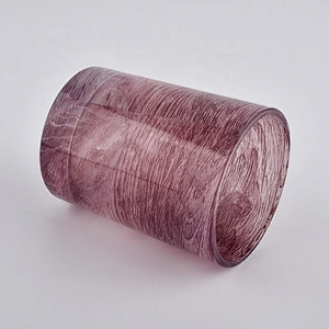 Suppliers color crystal customized glass candle jar holders
