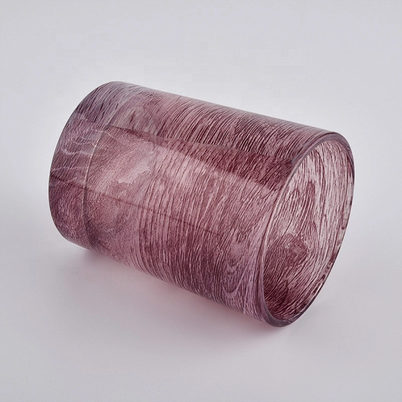 Suppliers color crystal customized glass candle jar holders