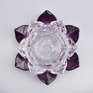 Lotus tealight candle holders from Sunny Glassware