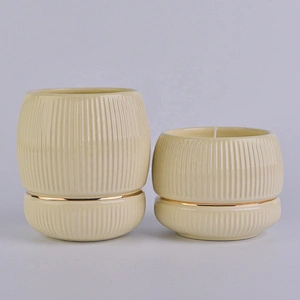 Sunny glassware design luxury color tealight ceramic candle holders 8oz 10oz 12oz