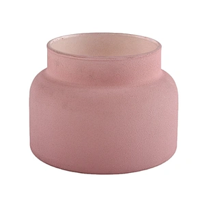 14oz China hot sales pink large empty candle jar ceramic