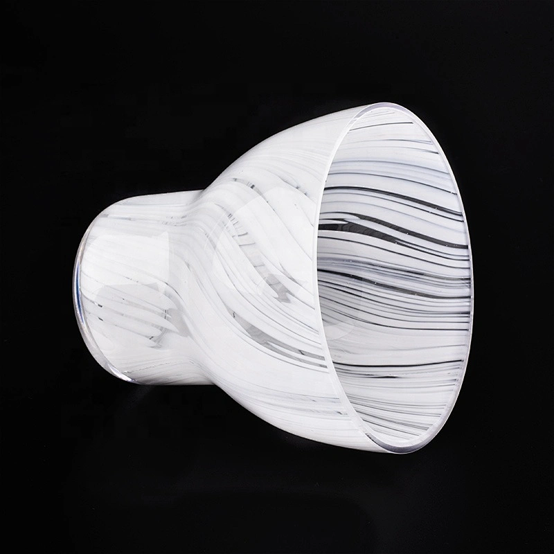 Sunny hot sales white custom glass candle holder jars home decoration