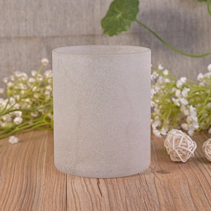 Handmade Frosted Glass Candle Jars