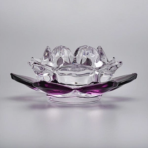 Lotus tealight candle holders from Sunny Glassware