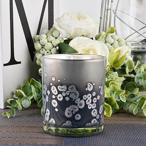 christmas glass votive candle holders