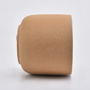 Wholesales empty frosted candle holder home decor