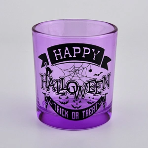 Wholesale Custom Color Glass Candle Holder