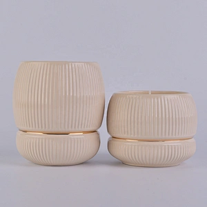 Sunny glassware design luxury color tealight ceramic candle holders 8oz 10oz 12oz