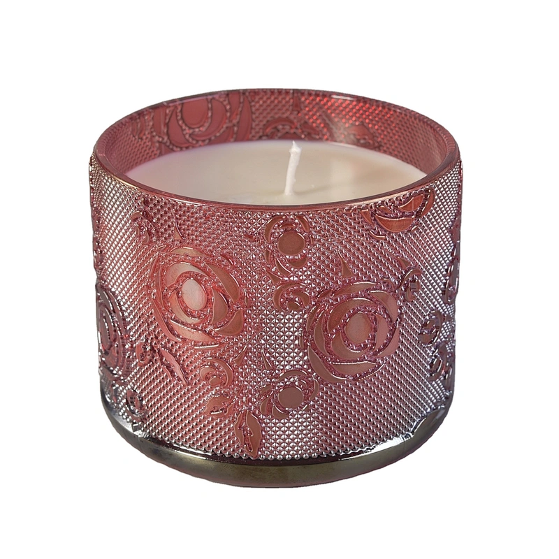 Sunny design luxury crystal empty rose glass candle holders