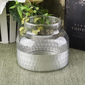 Machine Blown Luxury Silver Candle Glass Jar