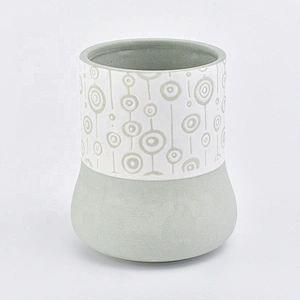 Unique glazed tealight ceramic candle holder