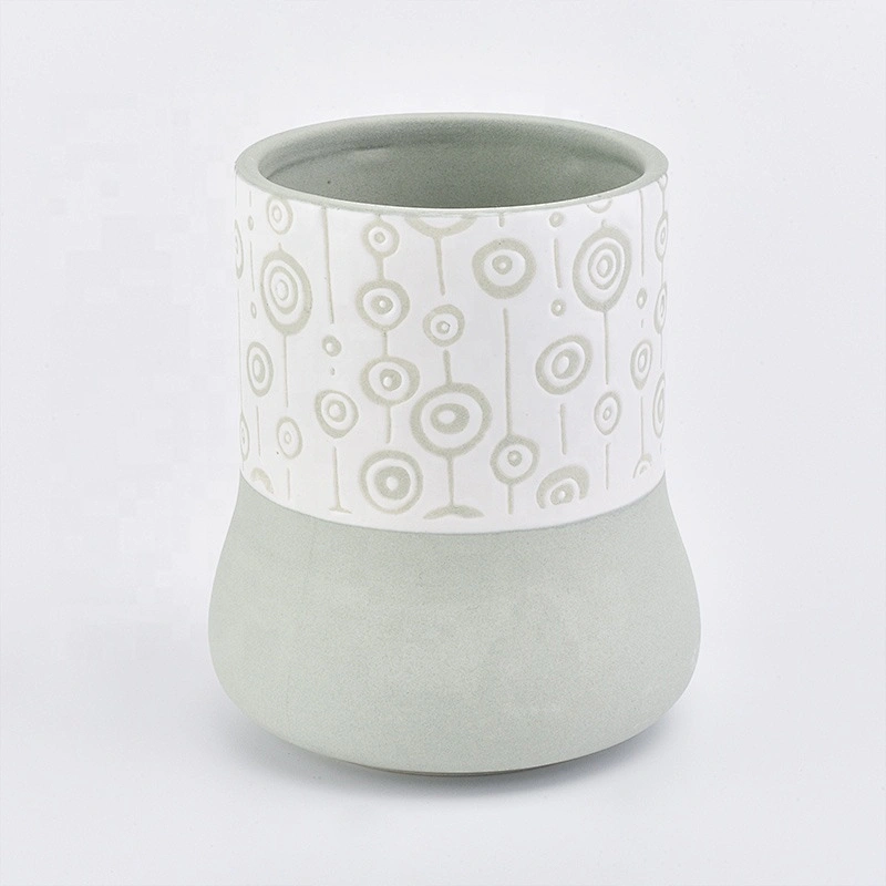 Unique glazed tealight ceramic candle holder