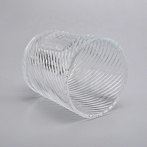 Empty Candle Crystal Vessel Container Glassware