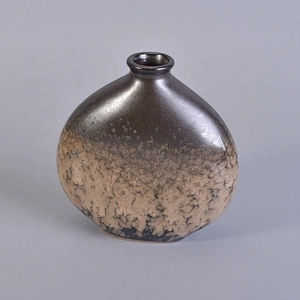 Round decorative home ceramic reed diffuser bottle empty