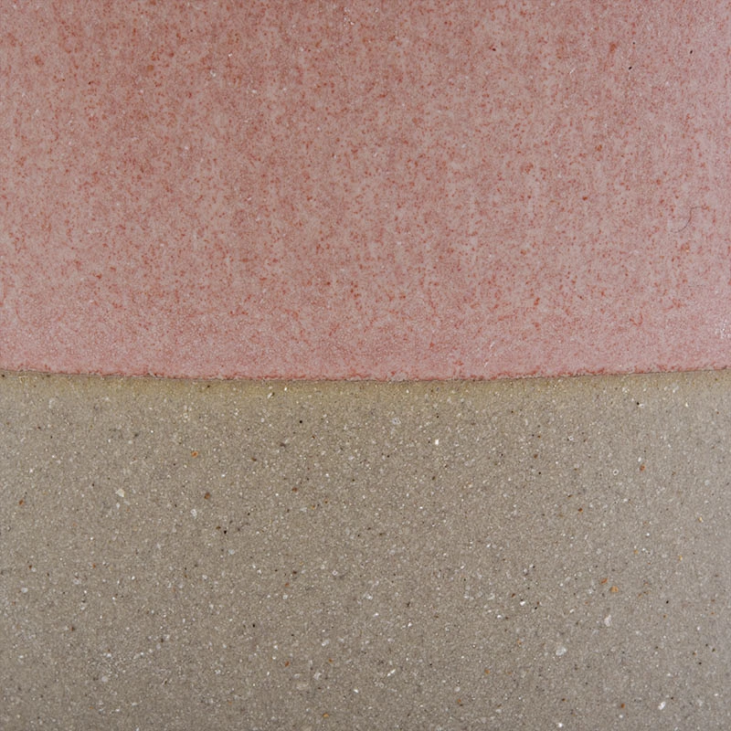 Pink Ceramic Candle Vessels With Natural Bottom