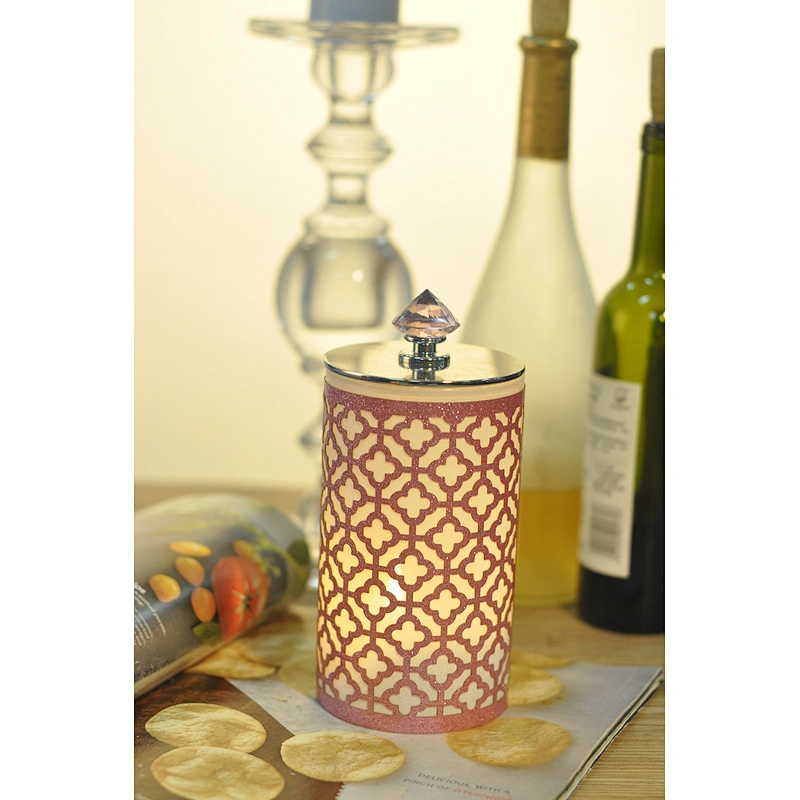 Luxury wax soy high tealight marble ceramic candle holder wtih gold lid