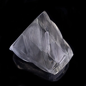 Sunny tea light crystal empty glass candle holder 10oz 12oz