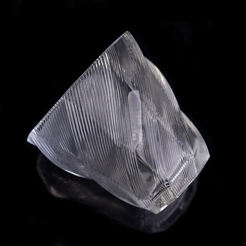 Sunny tea light crystal empty glass candle holder 10oz 12oz