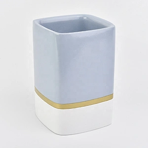 Custom Square Concrete Candle Vessel