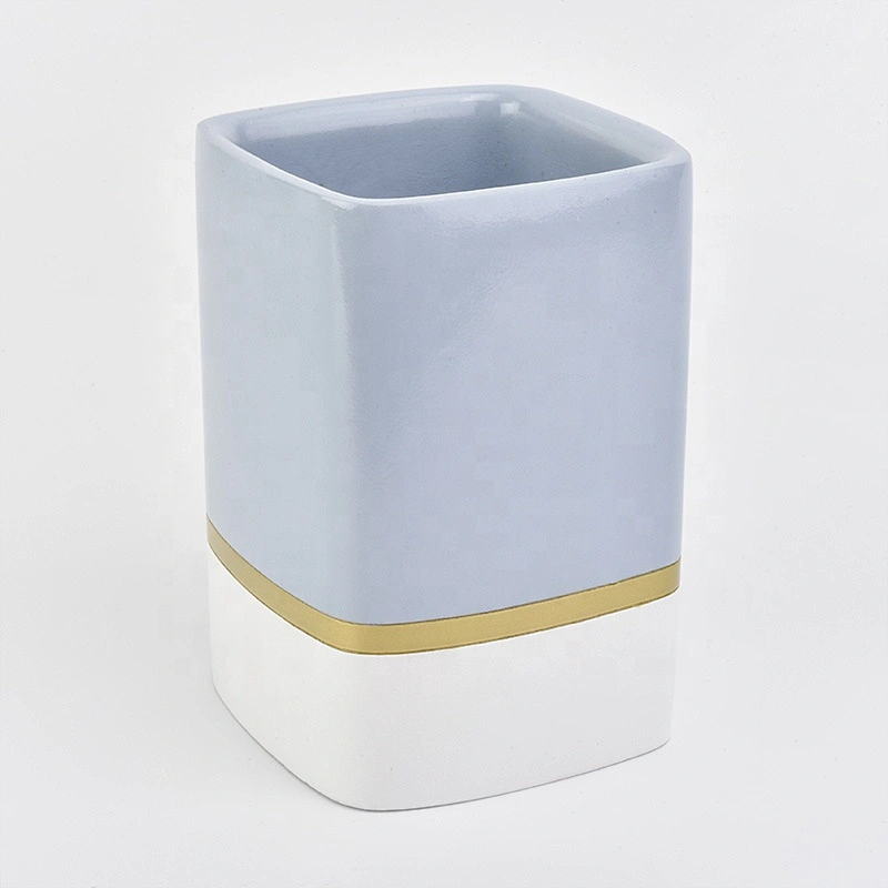 Custom Square Concrete Candle Vessel