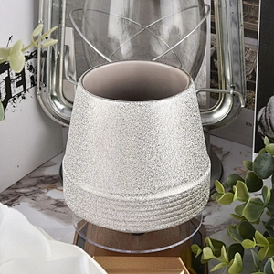 10oz 12oz 20oz Wholesales custom silver electroplated luxury glass candle jar