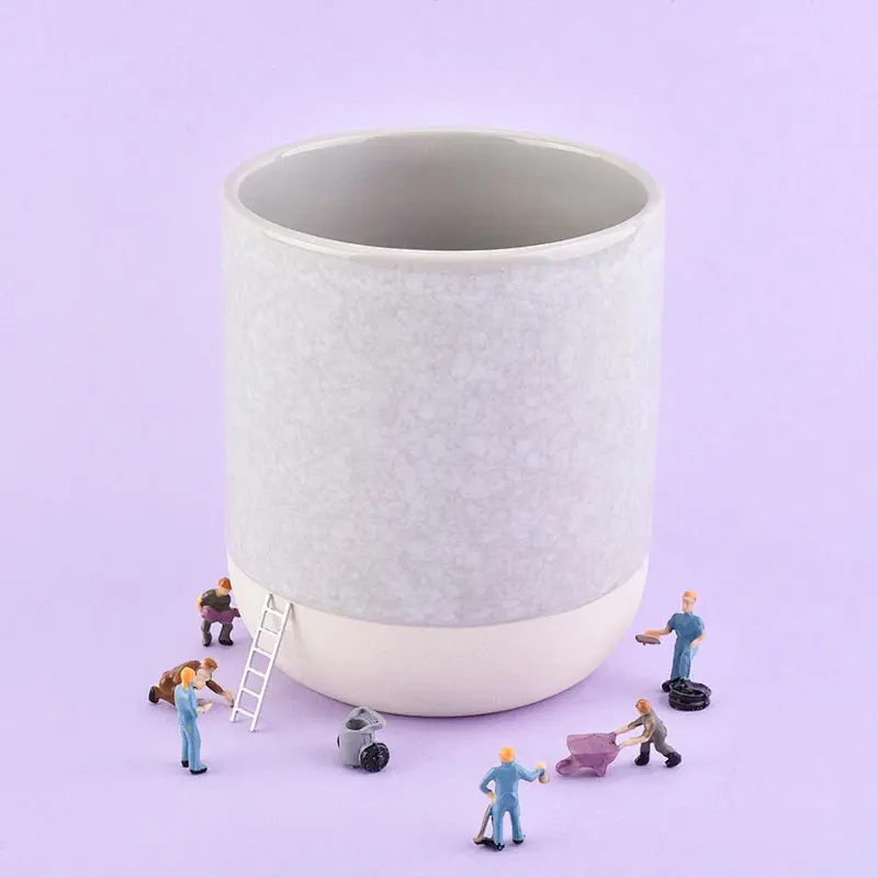 home decor pink ceramic candle jar