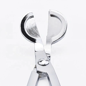 home decor silver stainless steel metal wick trimmer candle