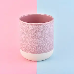 home decor 10oz ceramic candle jar
