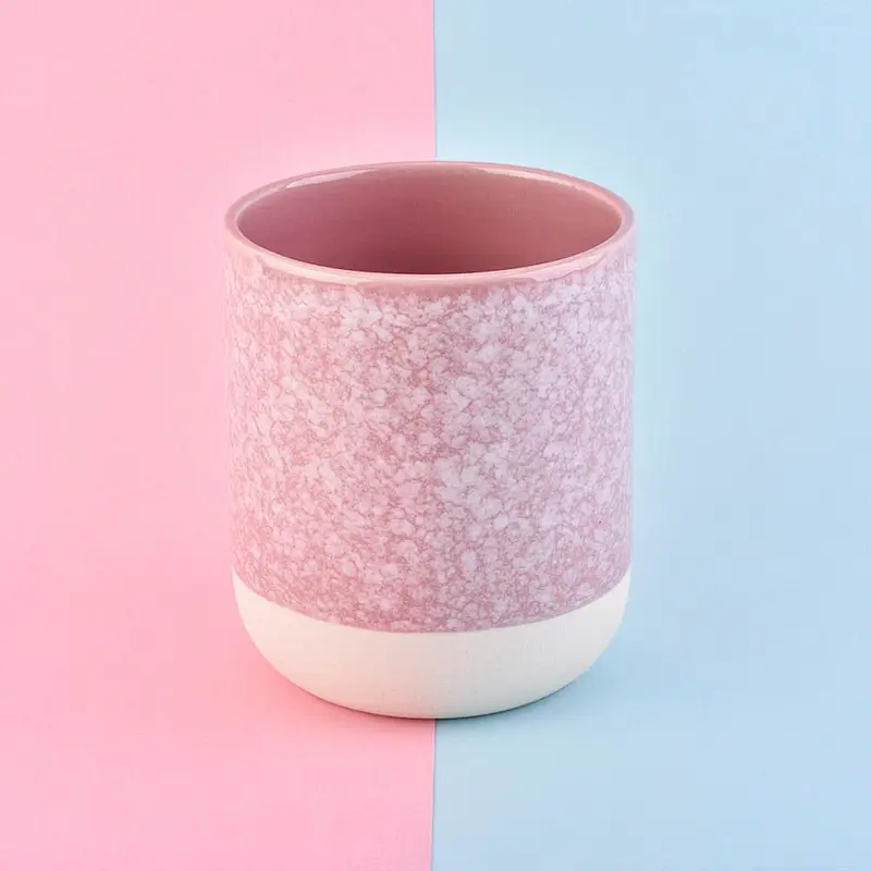 home decor 10oz ceramic candle jar