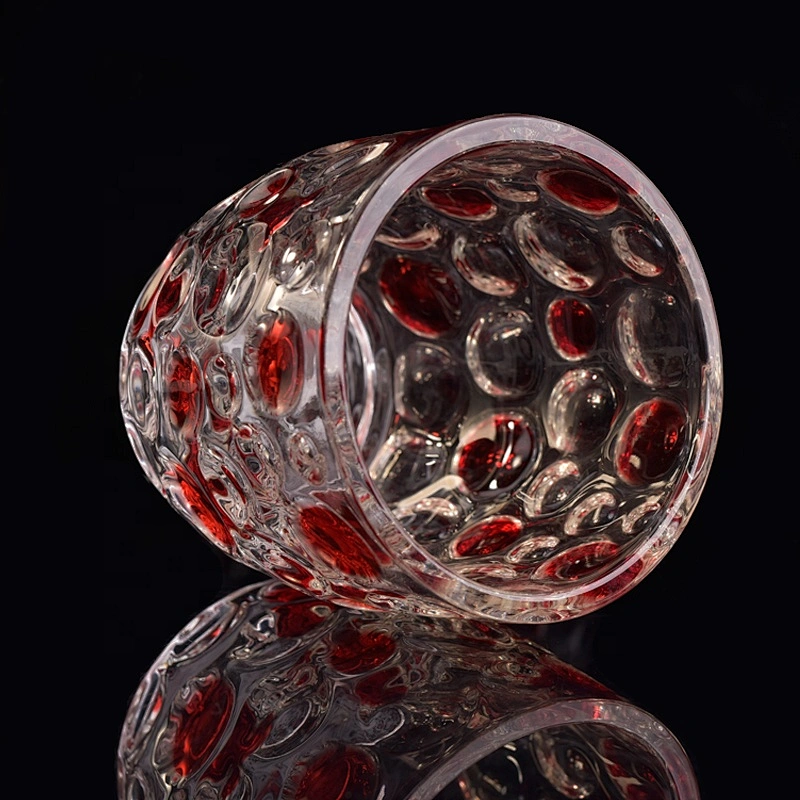 6oz 8oz 10oz Wholesales decorative bubble tealight glass candle jar