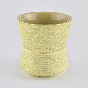 luxury ceramic chrome candle holders