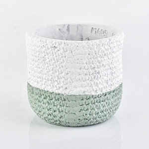 Wholesales big round cement candle holder