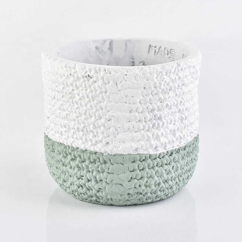 Wholesales big round cement candle holder