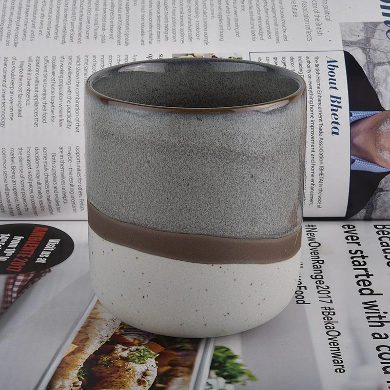 10oz custom ceramic candle jars
