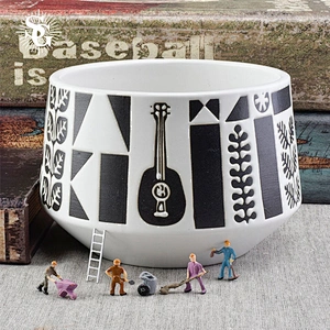 Sunny custom pattern 1000ml ceramic candle holders with cheap price